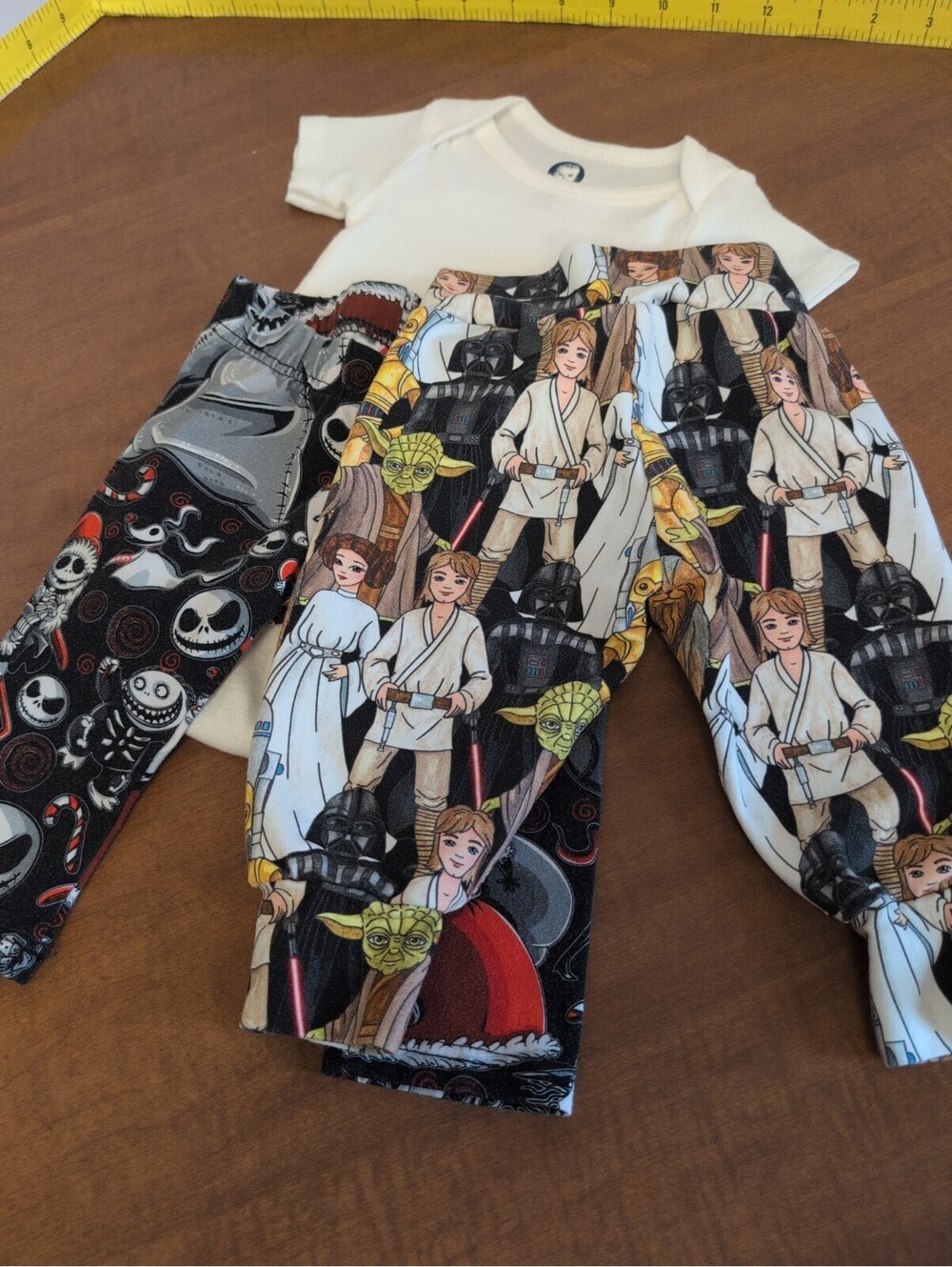 Star Wars & The Nightmare Before Christmas Boutique baby pants 3-6 mos w/top